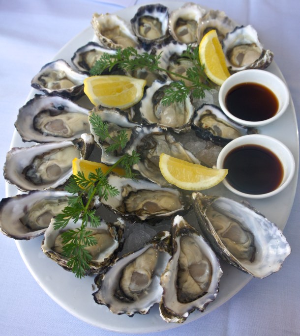 Fresh shucked Sydney rock and Pacific oysters. Photo JEE
